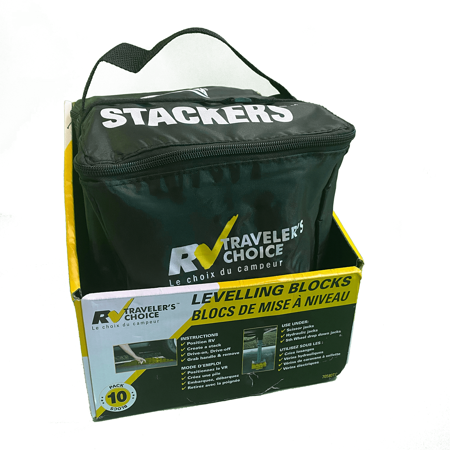 RV Traveler’s Choice Stackers – 10-Pack Stackable Leveling Blocks
